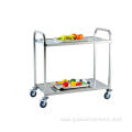 SS304 Square Tube Room Service Food Cart Trolley